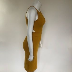 Like New: Topshop Cut Out Ribbed Midi Dress